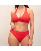 Haut de maillot de bain triangle Lea rouge