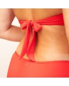 Haut de maillot de bain triangle Lea rouge