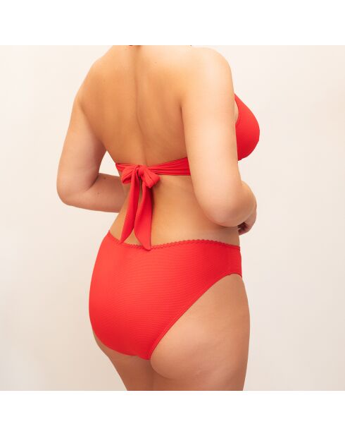 Haut de maillot de bain triangle Lea rouge