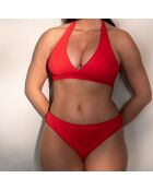 Bas de maillot de bain Lea rouge