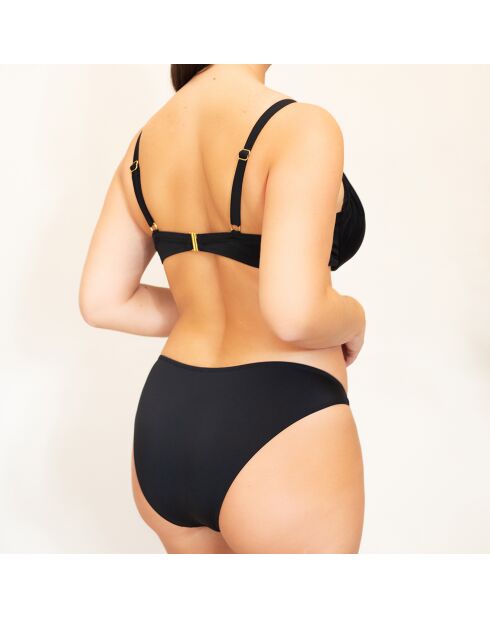 Haut de maillot de bain drapé Paloma noir
