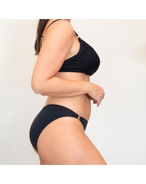 Haut de maillot de bain drapé Paloma noir