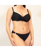 Haut de maillot de bain drapé Paloma noir