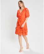 Robe Peisey imprimée orange