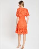 Robe Peisey imprimée orange