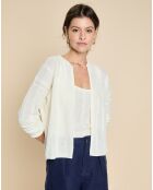 Gilet en Lin & Coton Filipa écru