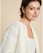 Gilet en Lin & Coton Filipa écru