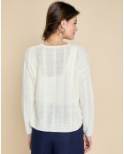 Gilet en Lin & Coton Filipa écru