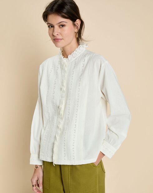 Blouse Eureliana blanche