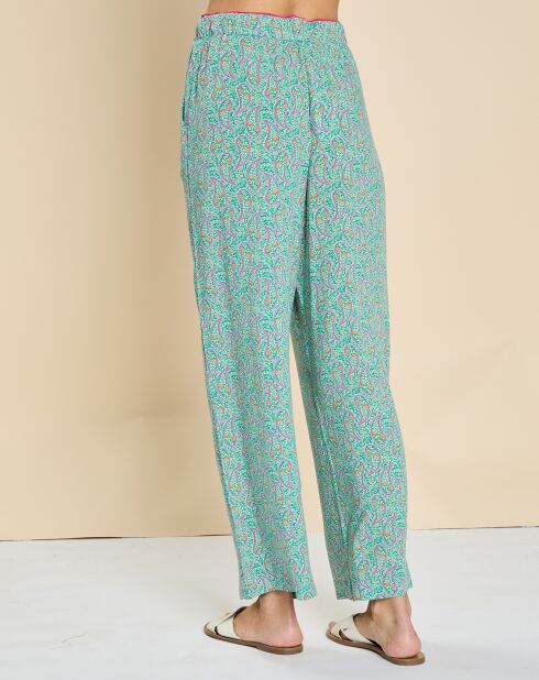 Pantalon Esteban imprimée cachemire multicolore