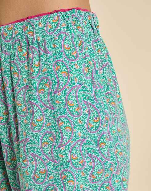 Pantalon Esteban imprimée cachemire multicolore