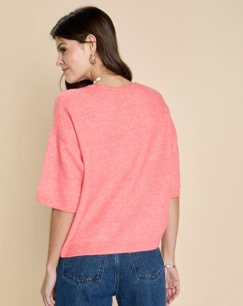 Pull en Laine & Alpaga Fauve fraise