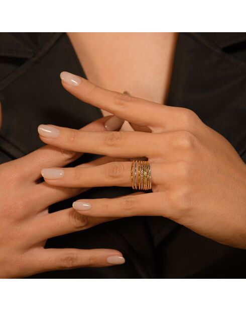 Bague Alcor en Argent  bicolore