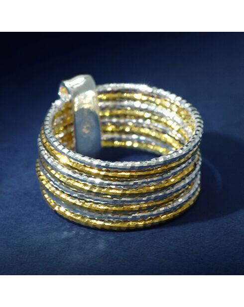 Bague Alcor en Argent  bicolore