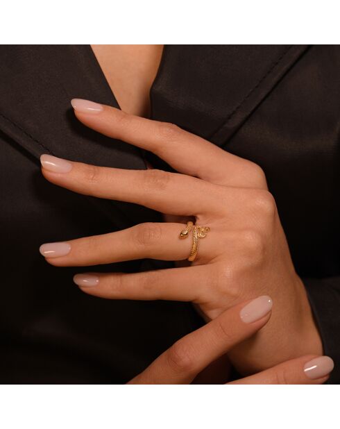 Bague Eole en Argent doré