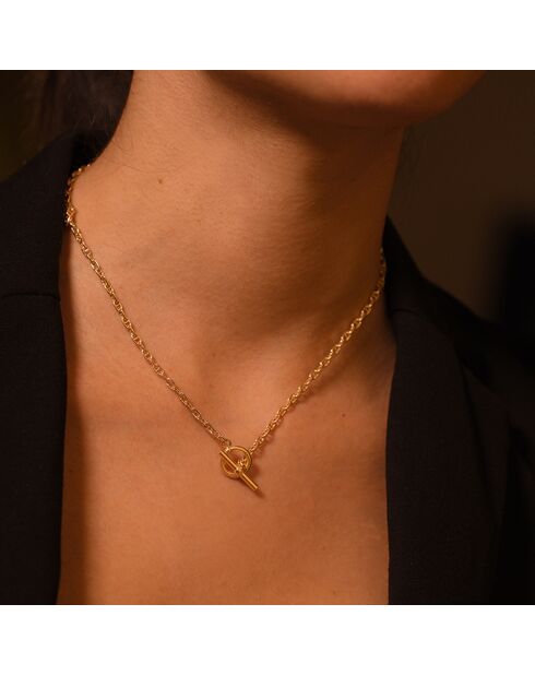 Halskette Gisella aus vergoldetem Silber