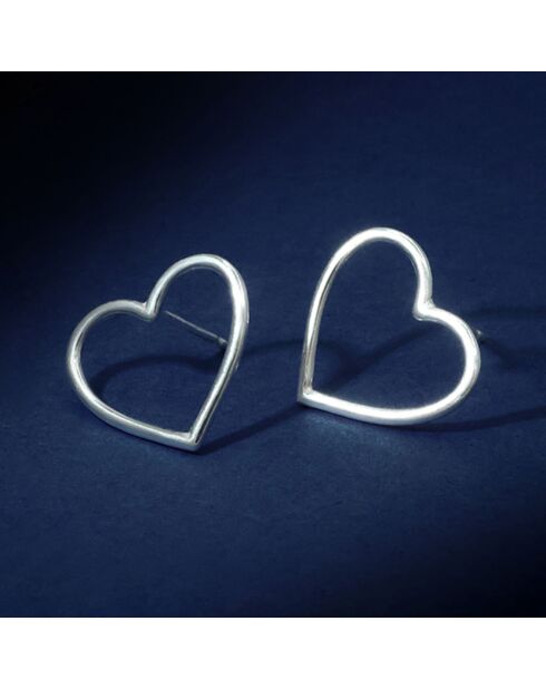 Boucles d'oreilles Agape en Argent