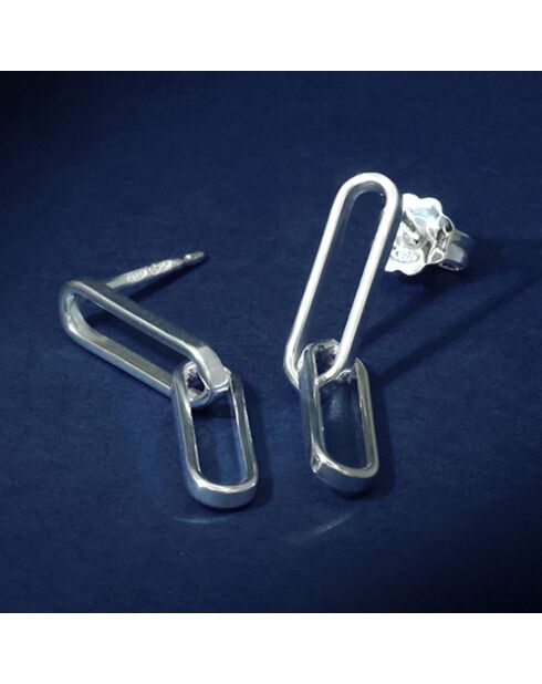 Boucles d'oreilles Alcyonne en Argent