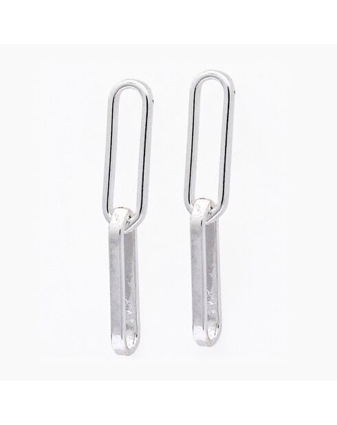 Boucles d'oreilles Alcyonne en Argent