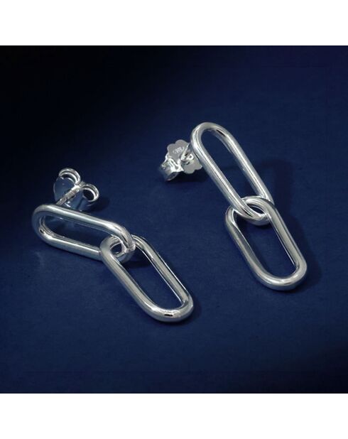 Boucles d'oreilles Wasat en Argent