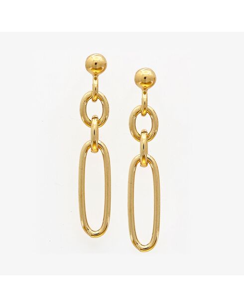 Boucles d'oreilles en Argent doré