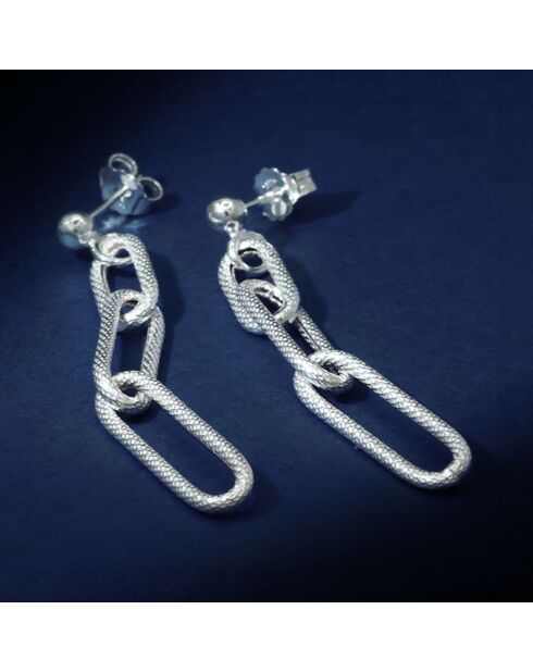 Boucles d'oreilles Lorenzo en Argent