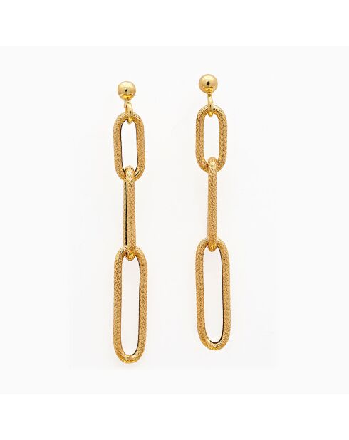 Boucles d'oreilles Lorenzo en Argent doré