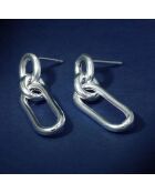 Boucles d'oreilles Rosalba en Argent