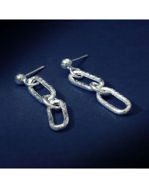 Boucles d'oreilles Aurora en Argent