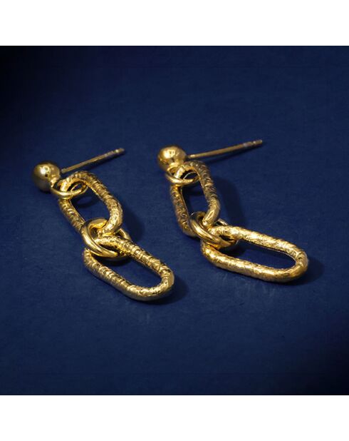 Boucles d'oreilles Aurora en Argent doré