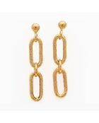 Boucles d'oreilles Aurora en Argent doré