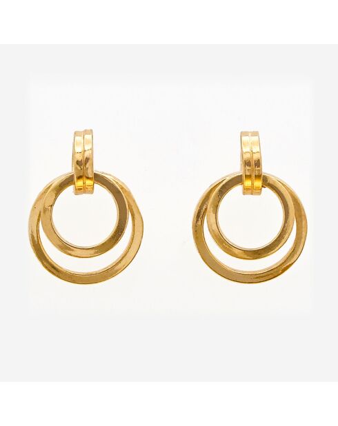 Boucles d'oreilles Fiamma en Argent doré