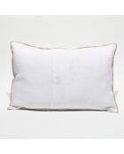 Housse de coussin en lin lavé blanche - 40x60 cm