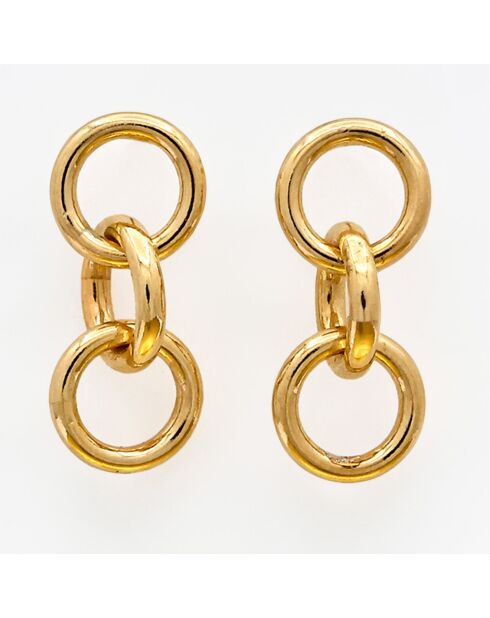 Boucles d'oreilles Licia en Argent doré
