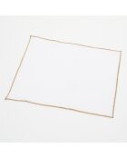 6 manteles individuales de lino blanco lavado - 35x45 cm