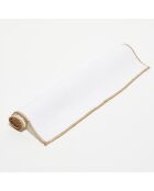 6 manteles individuales de lino blanco lavado - 35x45 cm