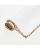 6 manteles individuales de lino blanco lavado - 35x45 cm