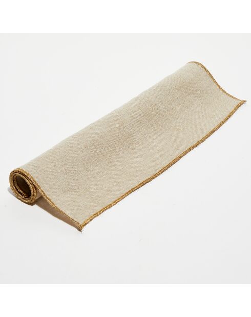 6 Sets de table en lin lavé naturel - 35x45 cm