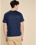 T-Shirt 100% Lin Humbert marine