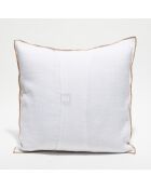Housse de coussin en lin lavé blanche - 45x45 cm