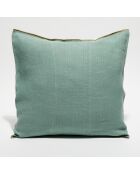 Housse de coussin en lin lavé jade - 45x45 cm