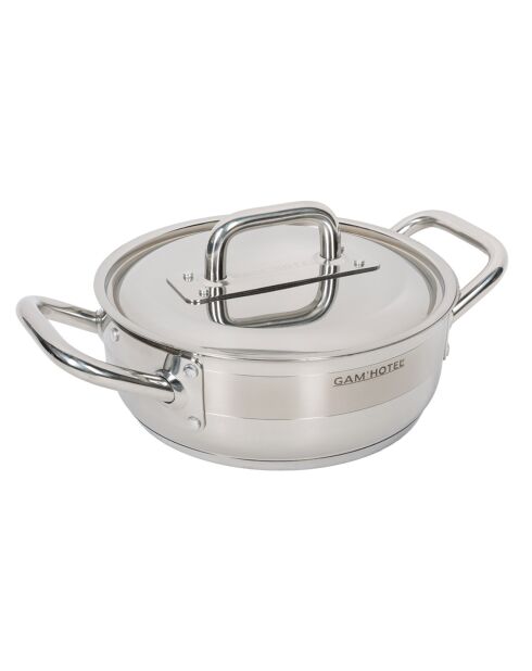 Batterie de cuisine induction  grise - 6 pièces