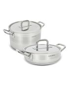 Batterie de cuisine induction grise - 4 pièces