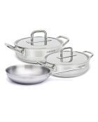 Batterie de cuisine induction grise - 5 pièces