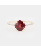 Laurena Ring aus 0,07 ct Diamanten und 1,55 ct Granat in Gelbgold