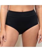 Slip da bagno a vita alta neri Cloe