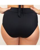 Slip da bagno a vita alta neri Cloe