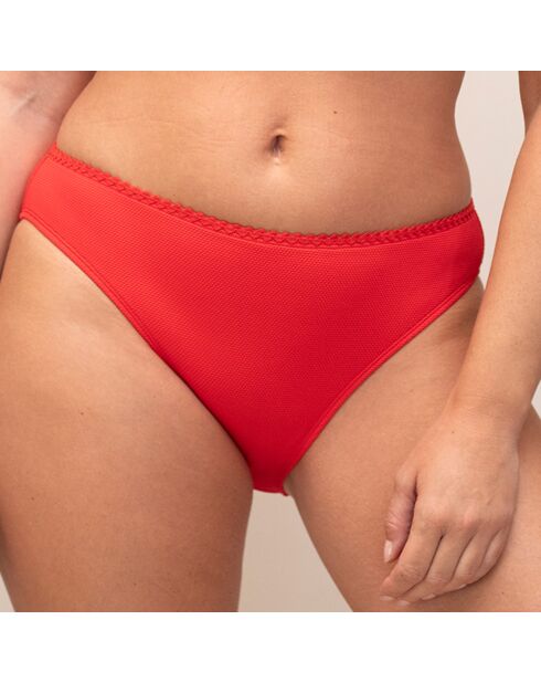 Bas de maillot de bain Lea rouge