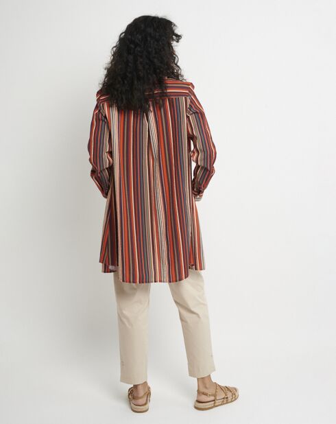 Blusa Ceray Lotus Brick a righe