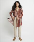 Blusa Ceray Lotus Brick a righe